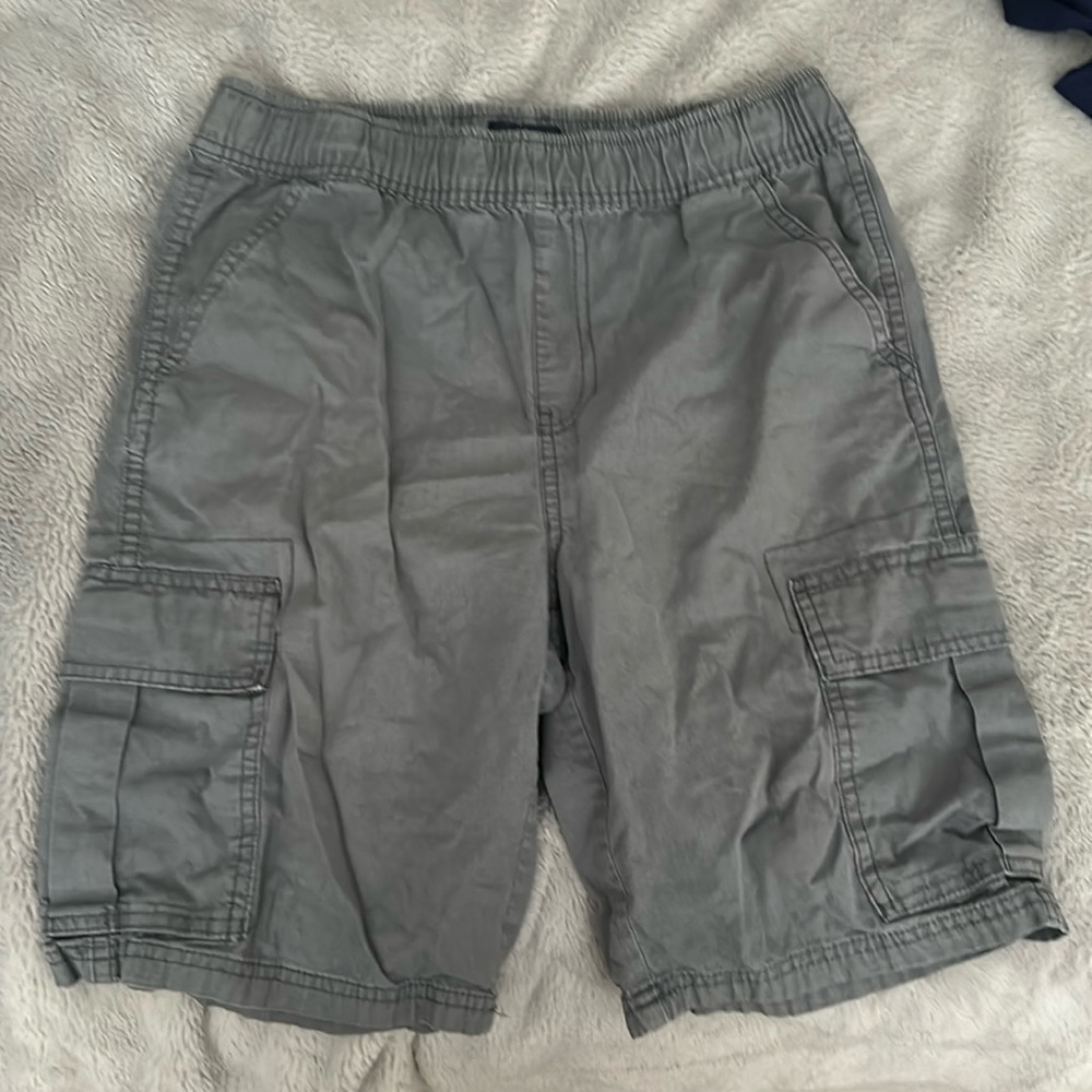 Boys grey cargo shorts